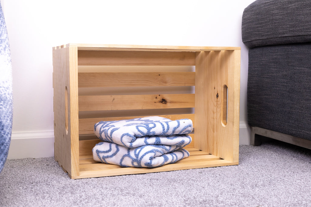 Unfinished Pine Crate