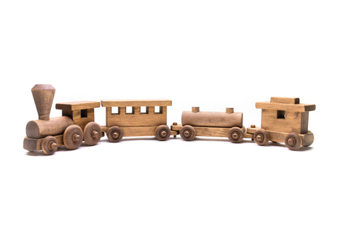 Wooden Toy Train Set